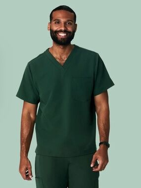 Mandala Two Pocket Top Midnight Green XS